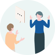 複数人が揉めている イラスト