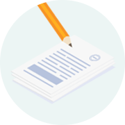 遺言書とペン イラスト