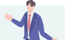 男性とグルグルモヤモヤマーク イラスト