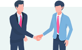 弁護士と会話 イラスト